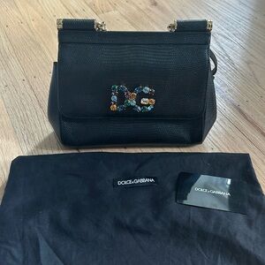 Dolce & Gabbana Crystal Medium Sicily Satchel